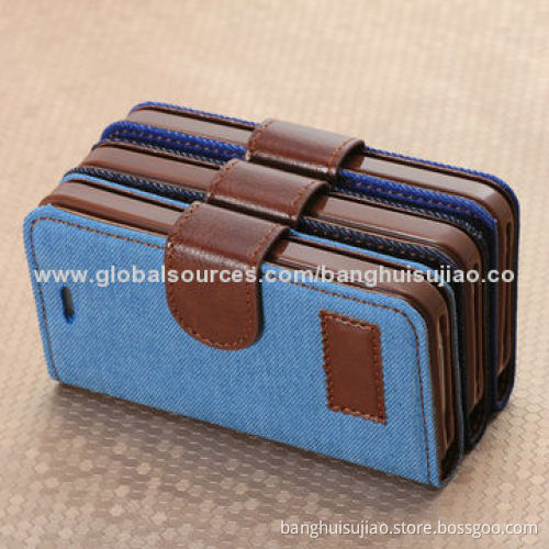 Leather Flip Case for iPhone 4/4s Different Colors Available OEM/ODM Orders